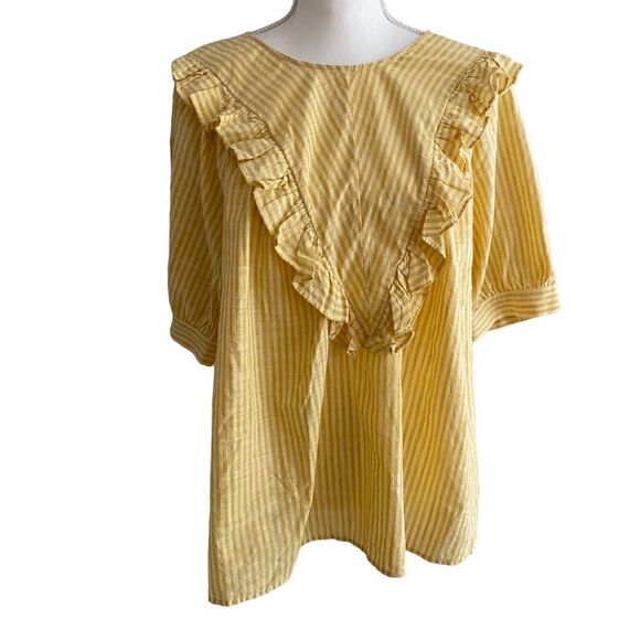 Terra & Sky Tops - Terra Sky Cotton Blouse Size 14